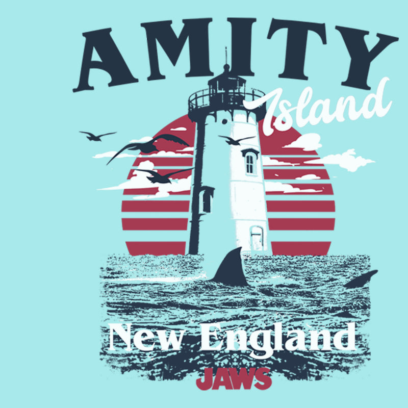 Junior's Jaws Amity Island New England Lighthouse Racerback Tank Top