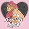 Girl's Lion King Simba and Nala Feel The Love T-Shirt