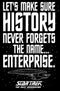 Boy's Star Trek: The Next Generation Let's Make Sure History Never Forgets The USS Enterprise T-Shirt