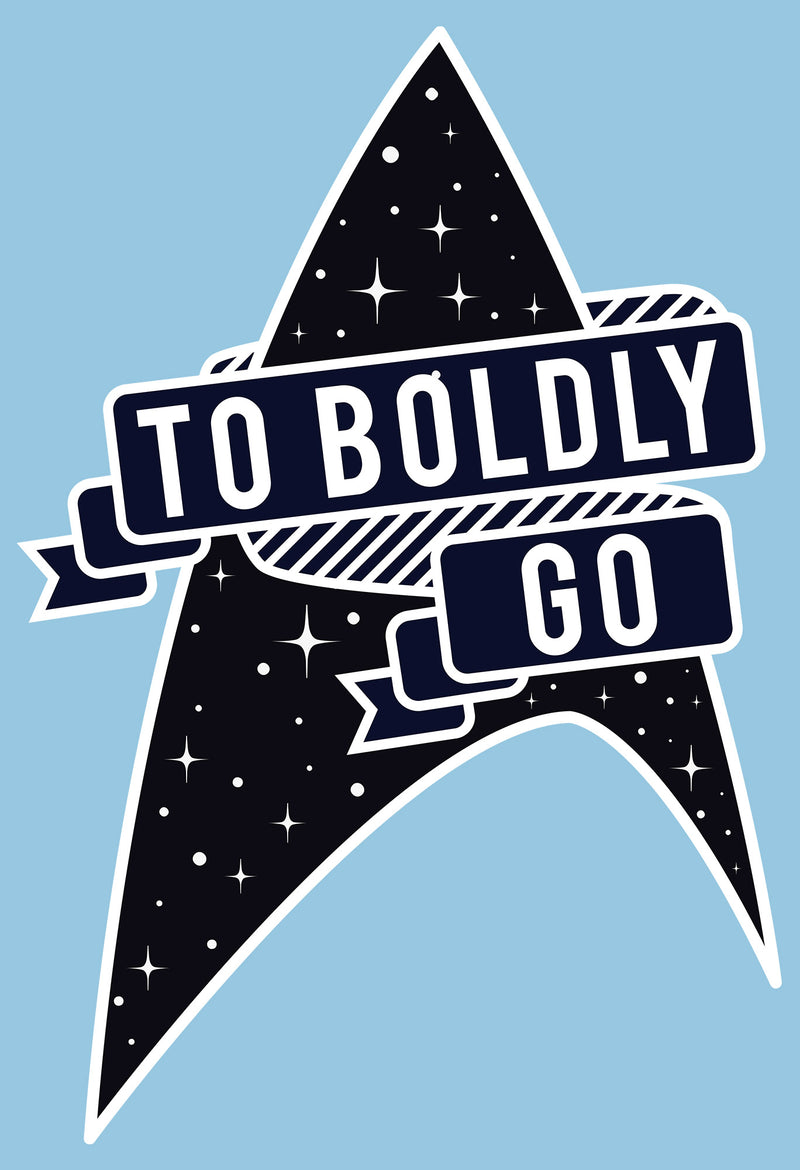 Boy's Star Trek To Boldly Go Starfleet T-Shirt