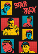 Girl's Star Trek: The Original Series Retro Character Squares T-Shirt
