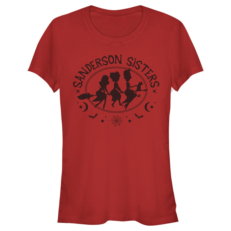 Junior's Hocus Pocus Sanderson Sisters Broom Silhouette T-Shirt