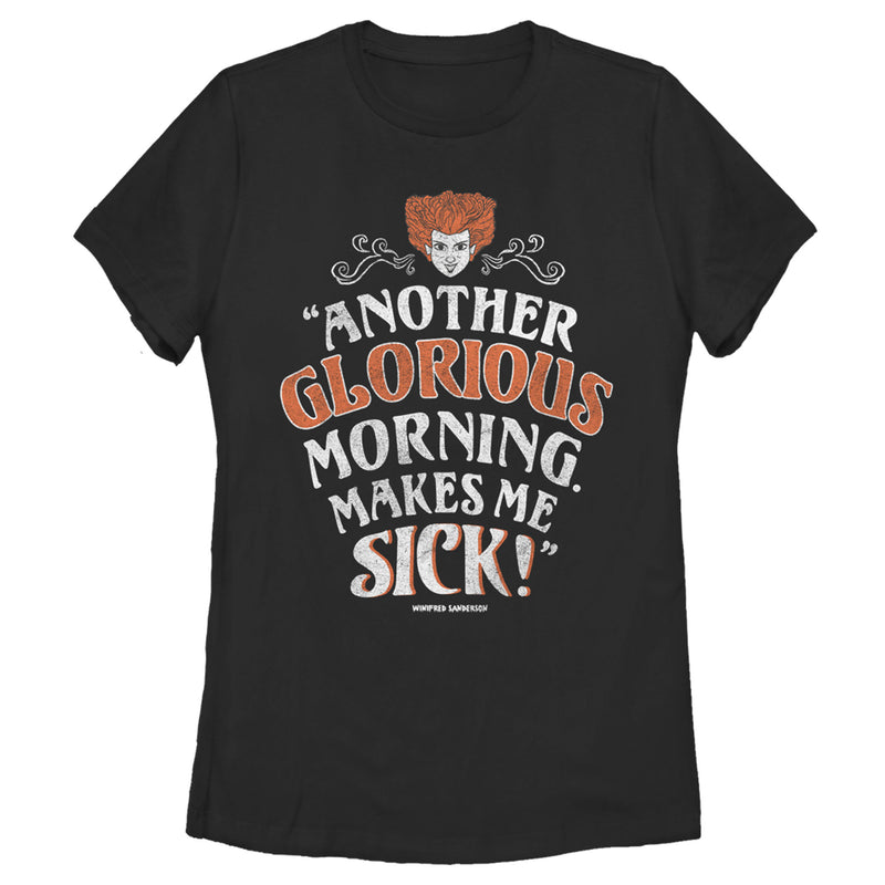 Women's Hocus Pocus Winifred Glorious Morning T-Shirt