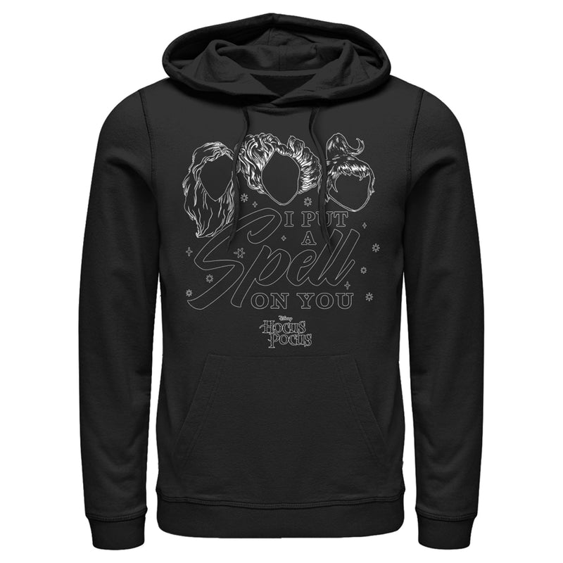 Men's Hocus Pocus Spell on You Silhouette Pull Over Hoodie