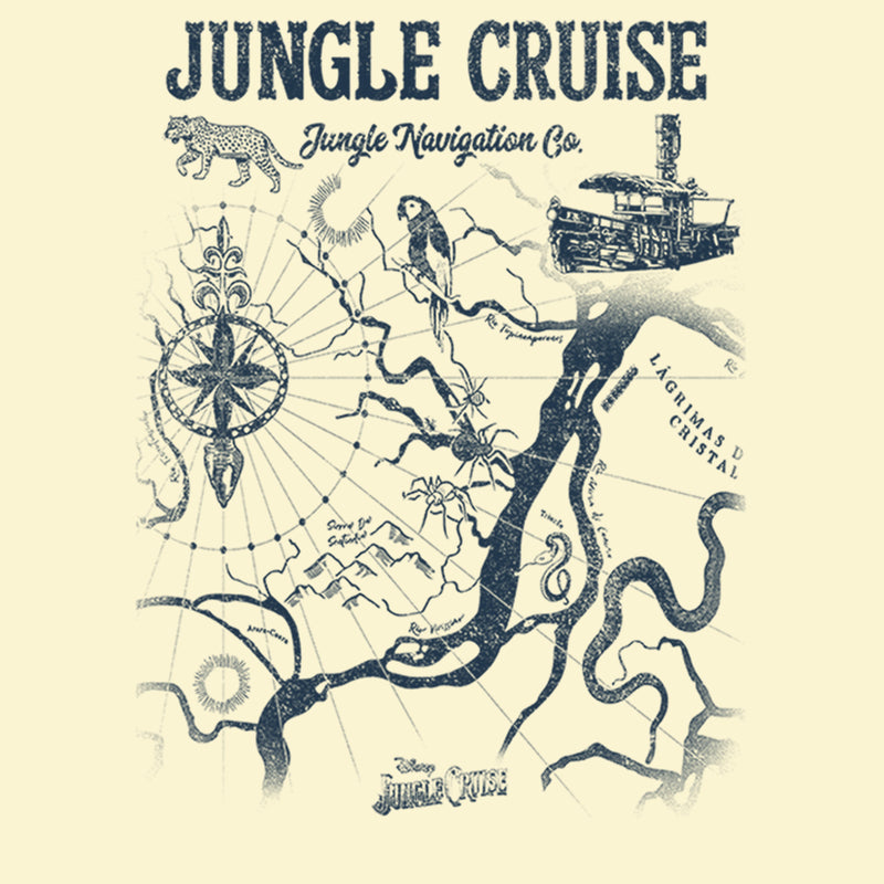 Men's Jungle Cruise Map of the Jungle T-Shirt