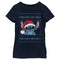 Girl's Lilo & Stitch Santa Hat Ugly Sweater T-Shirt