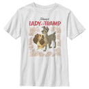 Boy's Lady and the Tramp Retro Movie Cover T-Shirt