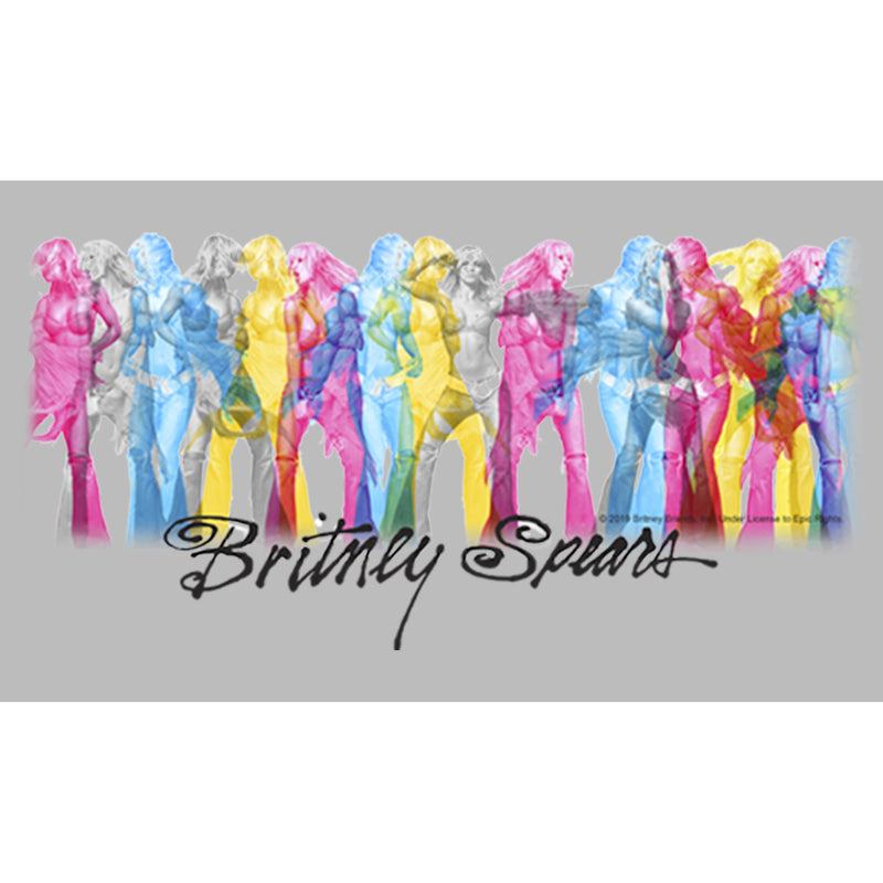 Men's Britney Spears Rainbow on Stage T-Shirt