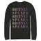 Men's Britney Spears Name Stack Long Sleeve Shirt