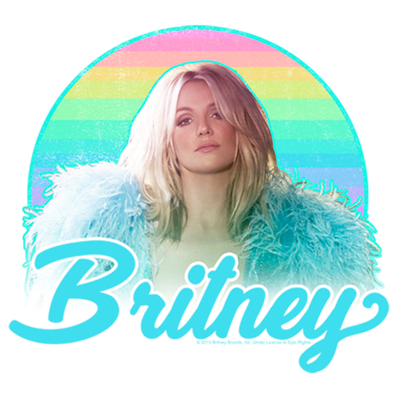 Junior's Britney Spears Rainbow Star T-Shirt