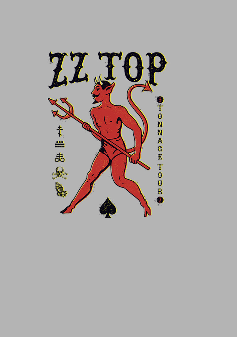 Men's ZZ TOP Devil Spades Pull Over Hoodie