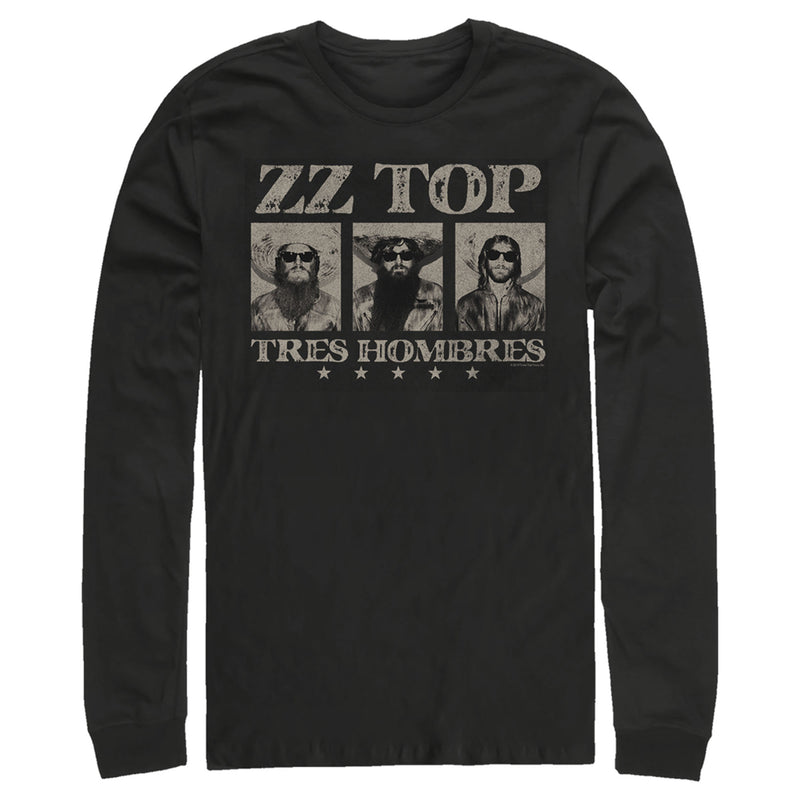 Men's ZZ TOP Tres Hombres Long Sleeve Shirt
