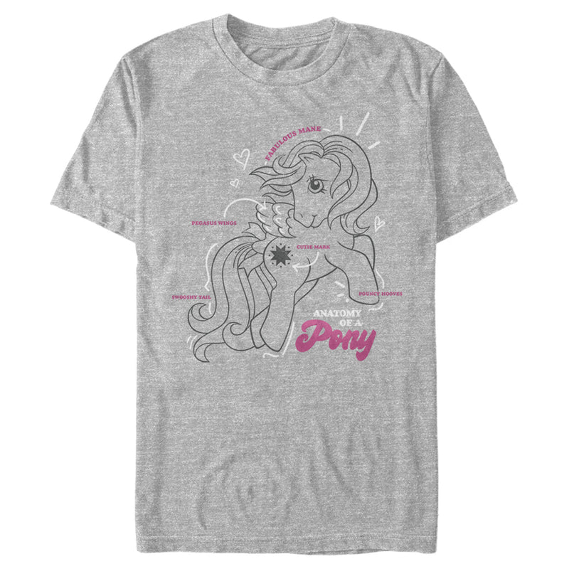 Men's My Little Pony Cute Anatomy Lesson T-Shirt