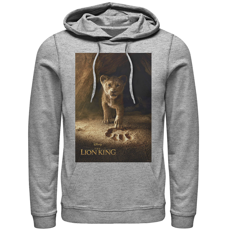 Men's Lion King Simba Paw Movie Poster Pull Over Hoodie
