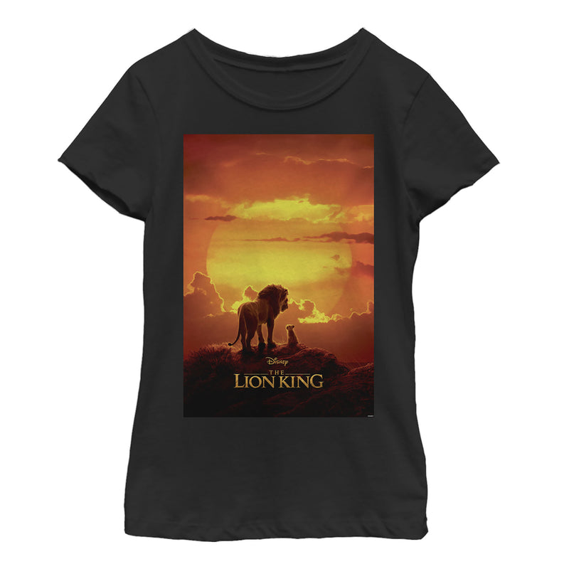 Girl's Lion King Pride Rock Movie Poster T-Shirt