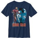 Boy's Marvel Avengers: Endgame Iron Man Helmet T-Shirt