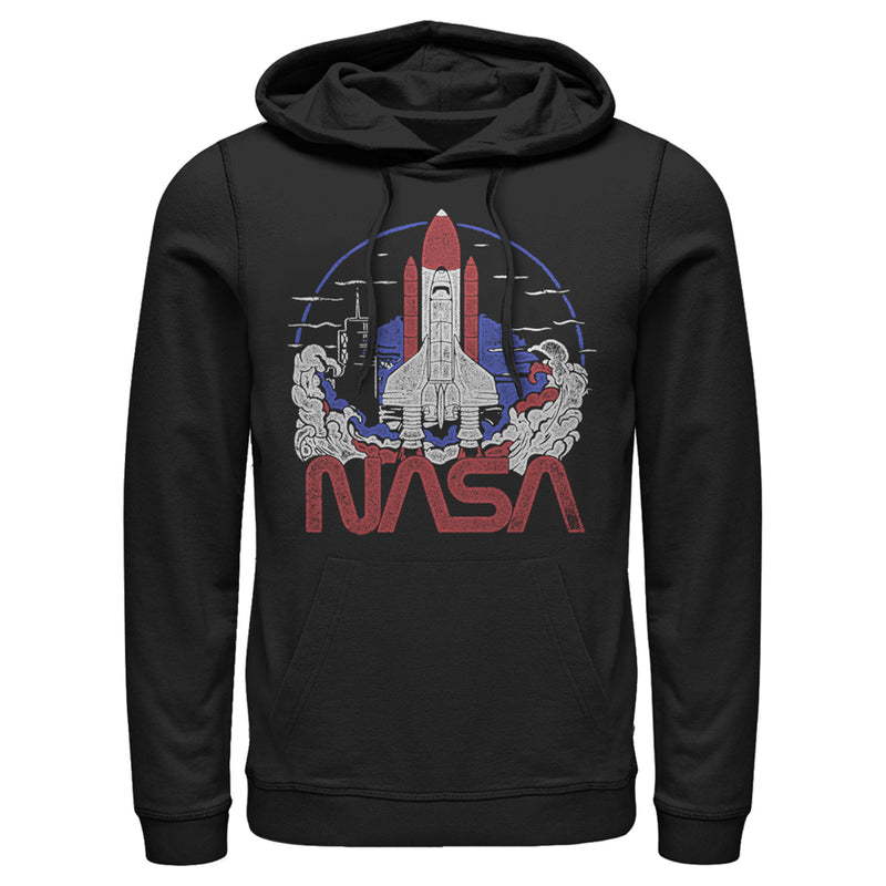 Men's NASA Space Shuttle Lift Off Logo Pull Over Hoodie