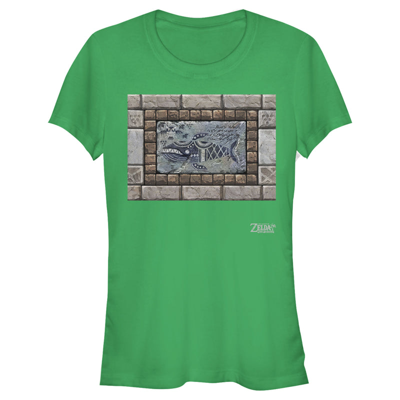 Junior's Nintendo Legend of Zelda Link's Awakening Whale Stone Tablet T-Shirt