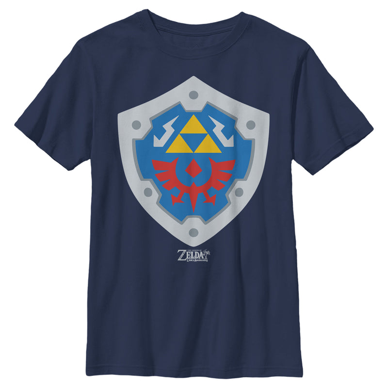 Boy's Nintendo Legend of Zelda Link's Awakening Hylian Shield T-Shirt