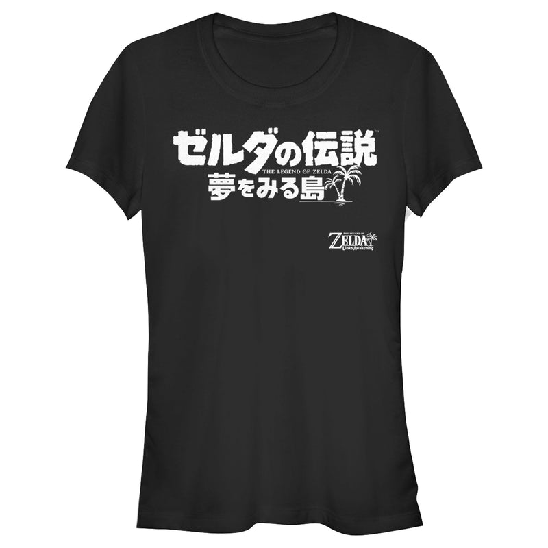 Junior's Nintendo Legend of Zelda Link's Awakening Kanji Character Logo T-Shirt