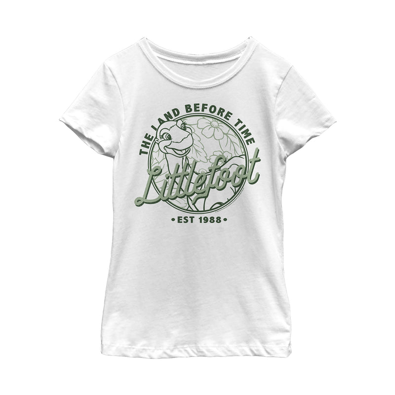 Girl's The Land Before Time Littlefoot Est. 1988 T-Shirt