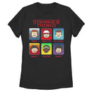 Women's Stranger Things Group Shot 8-Bit Box Up T-Shirt