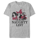 Men's Disney Princesses Christmas On the Naughty List T-Shirt