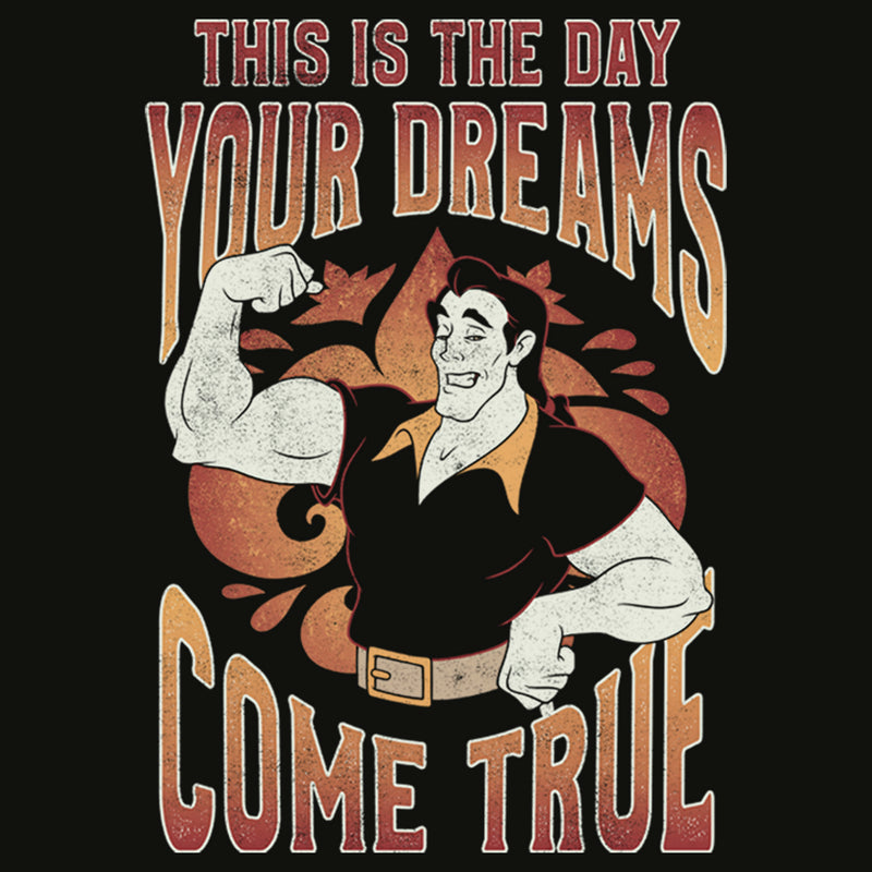 Men's Beauty and the Beast Gaston The Day Your Dreams Come True Long Sleeve Shirt