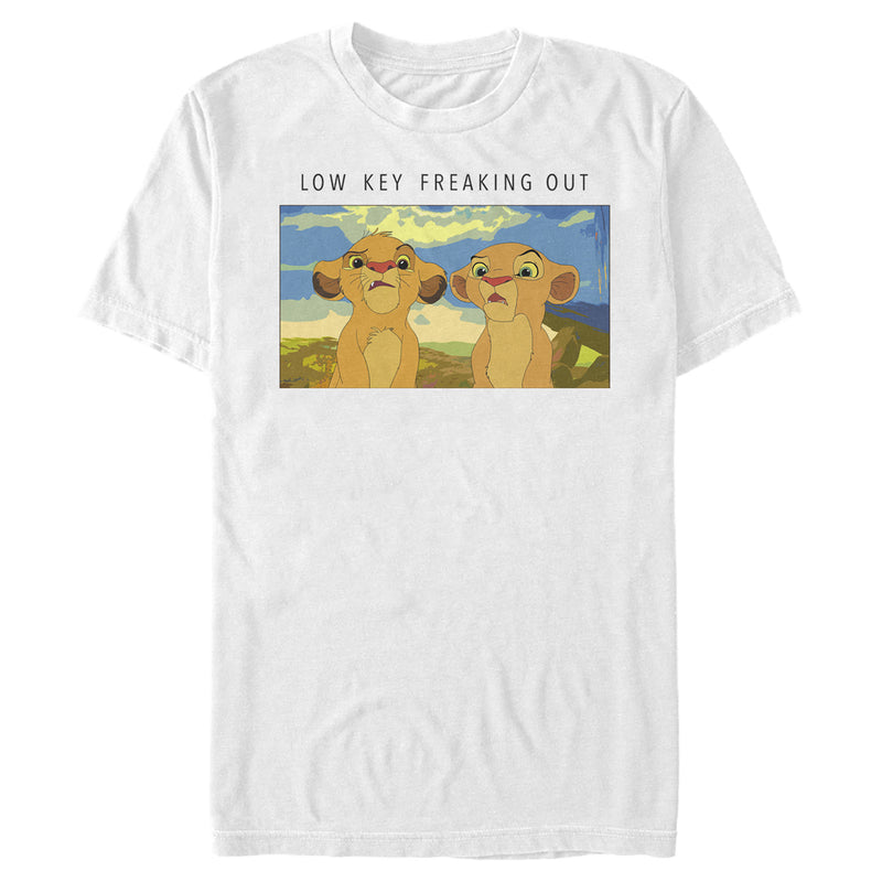 Men's Lion King Low Key Freaking Out Buds T-Shirt