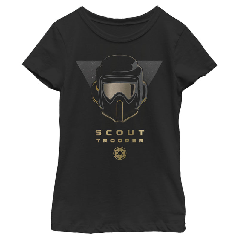 Girl's Star Wars Jedi: Fallen Order Scout Trooper Helmet T-Shirt
