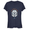 Junior's Star Wars: The Mandalorian Helmet Cartoon T-Shirt