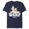 Men's Star Wars: The Mandalorian Bounty Hunter and The Child Silhouette T-Shirt