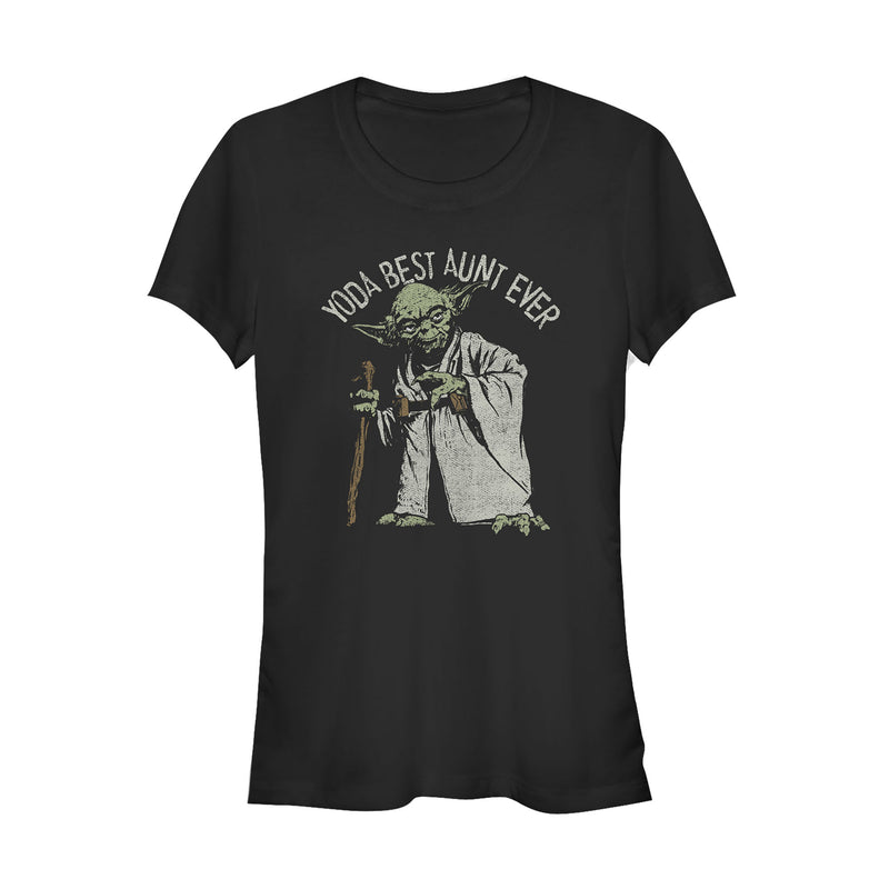 Junior's Star Wars Yoda Best Aunt Ever T-Shirt