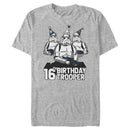 Men's Star Wars Stormtrooper Party Hats Trio 16th Birthday Trooper T-Shirt
