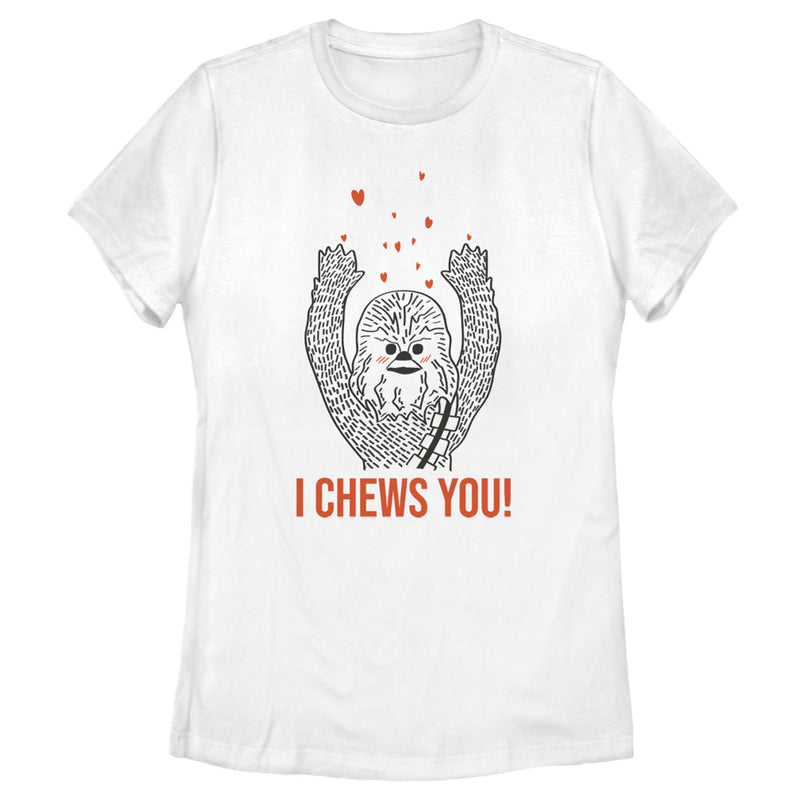 Women's Star Wars Chewbacca I Chews You T-Shirt