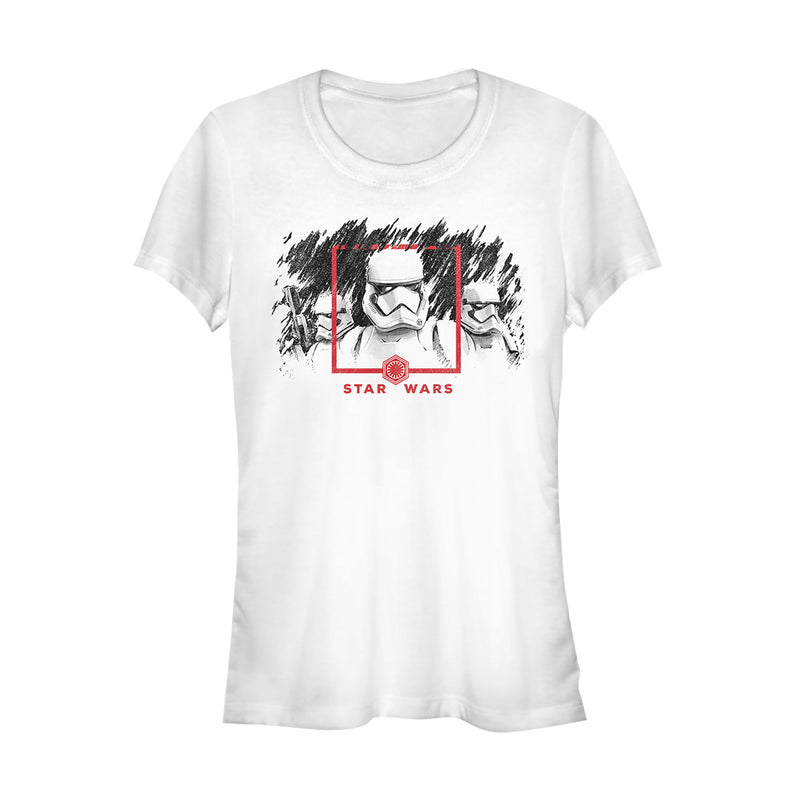 Junior's Star Wars: The Rise of Skywalker Stormtrooper Smudge T-Shirt