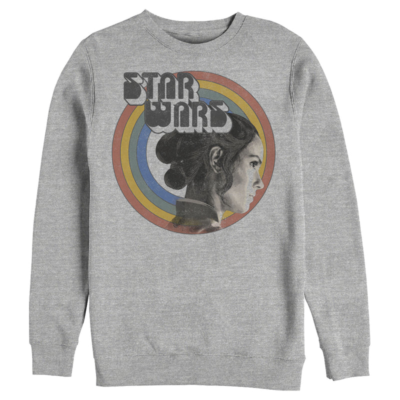 Men's Star Wars: The Rise of Skywalker Rey Vintage Rainbow Sweatshirt