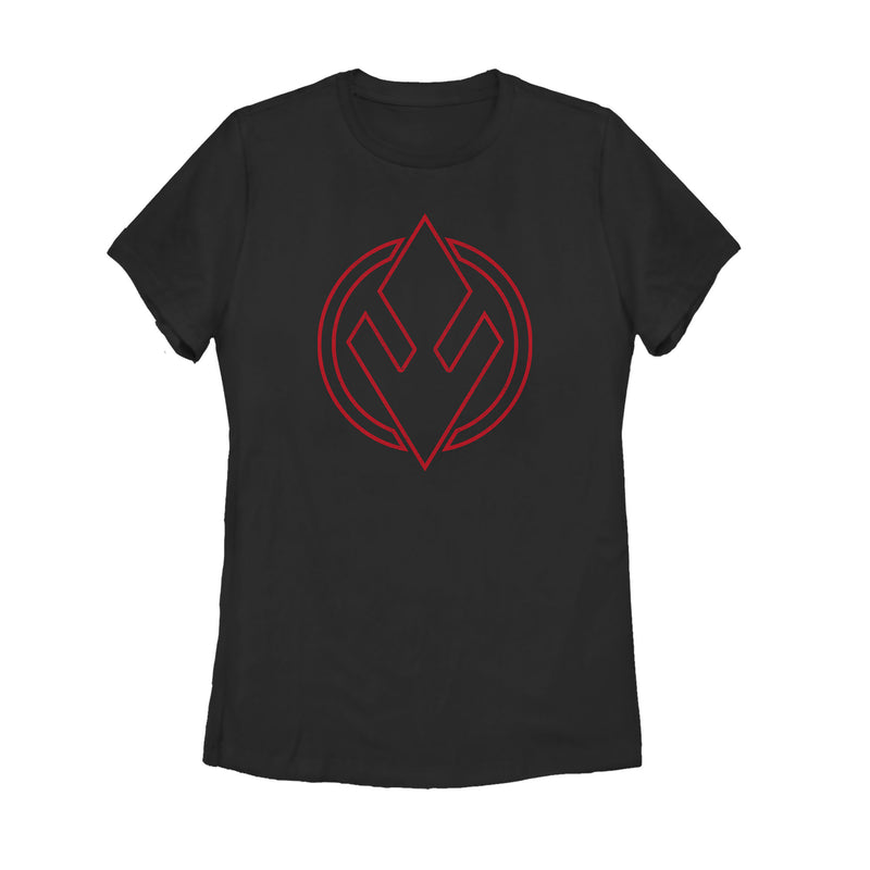 Women's Star Wars: The Rise of Skywalker Sith Trooper Symbol T-Shirt