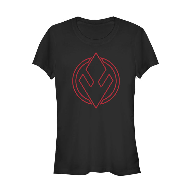Junior's Star Wars: The Rise of Skywalker Sith Trooper Symbol T-Shirt
