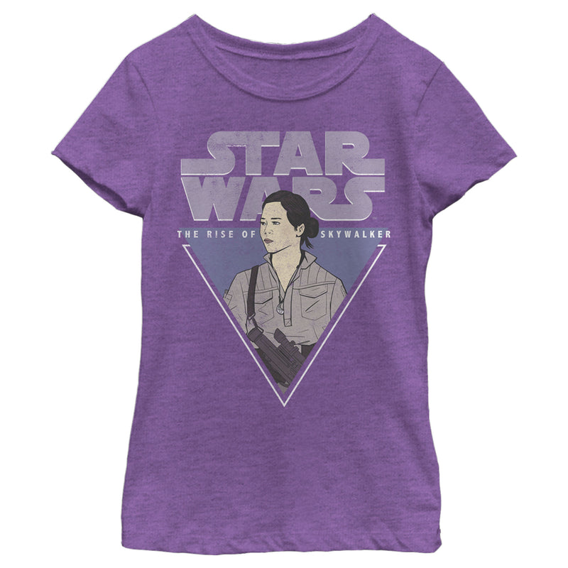 Girl's Star Wars: The Rise of Skywalker Rose Triangle T-Shirt