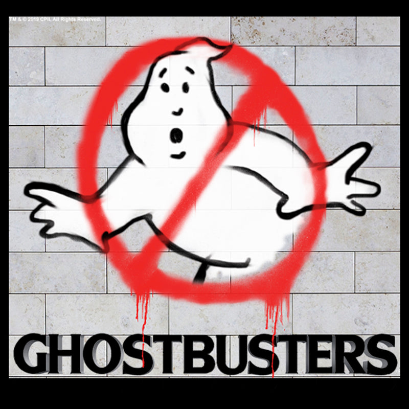 Boy's Ghostbusters Brick Spray Logo T-Shirt