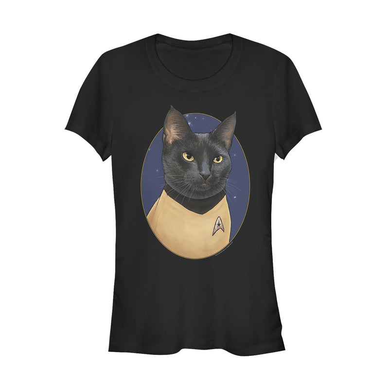 Junior's Star Trek Sulu Cat Portrait T-Shirt