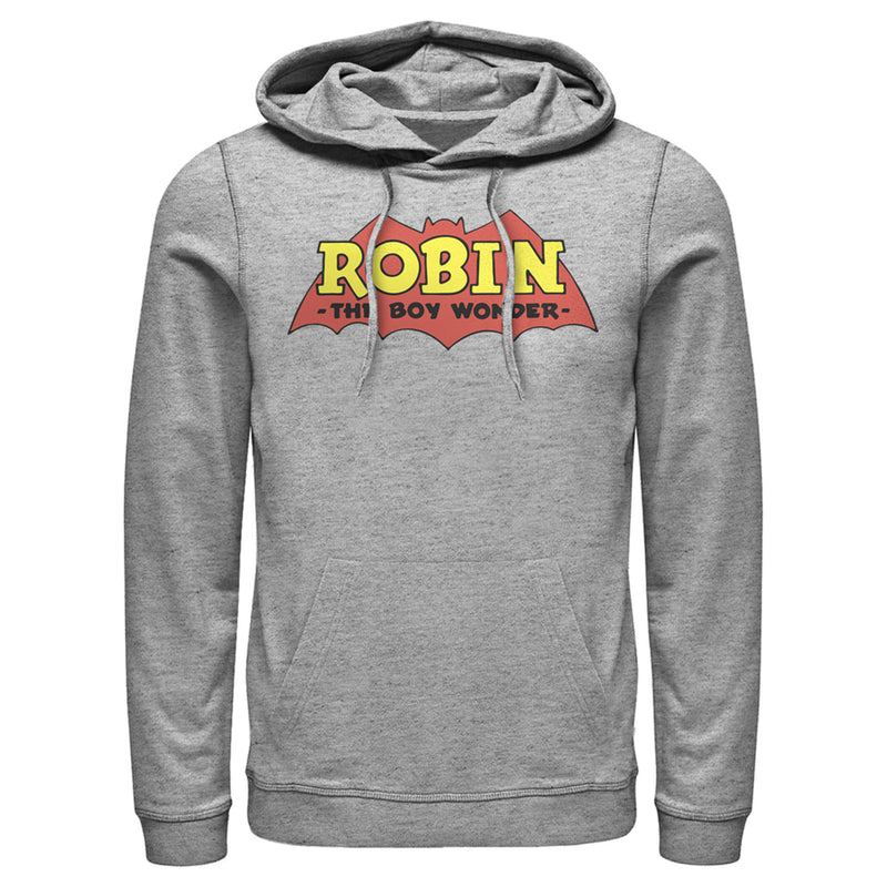 Men's Batman Logo Robin Boy Wonder Pull Over Hoodie