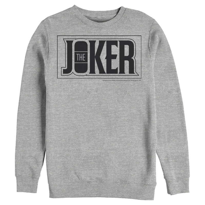 Men's Batman Joker Text Logo Sweatshirt