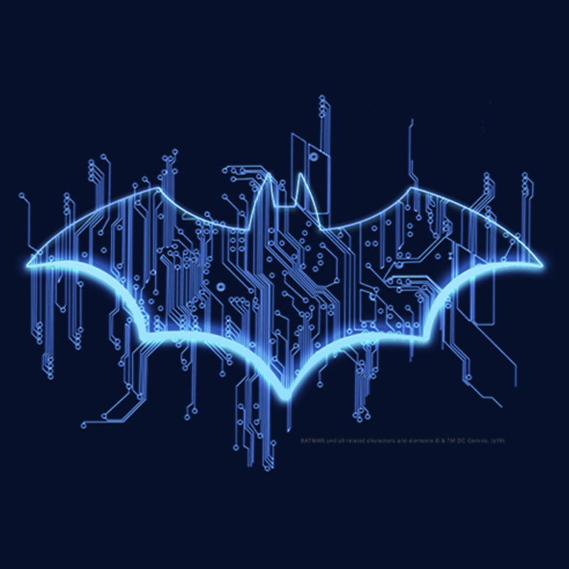 Men's Batman Logo Digital Wing Pull Over Hoodie