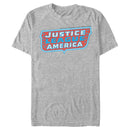 Men's Justice League Patriotic Frame Logo T-Shirt