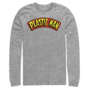 Men's Justice League Plastic Man Logo Long Sleeve Shirt