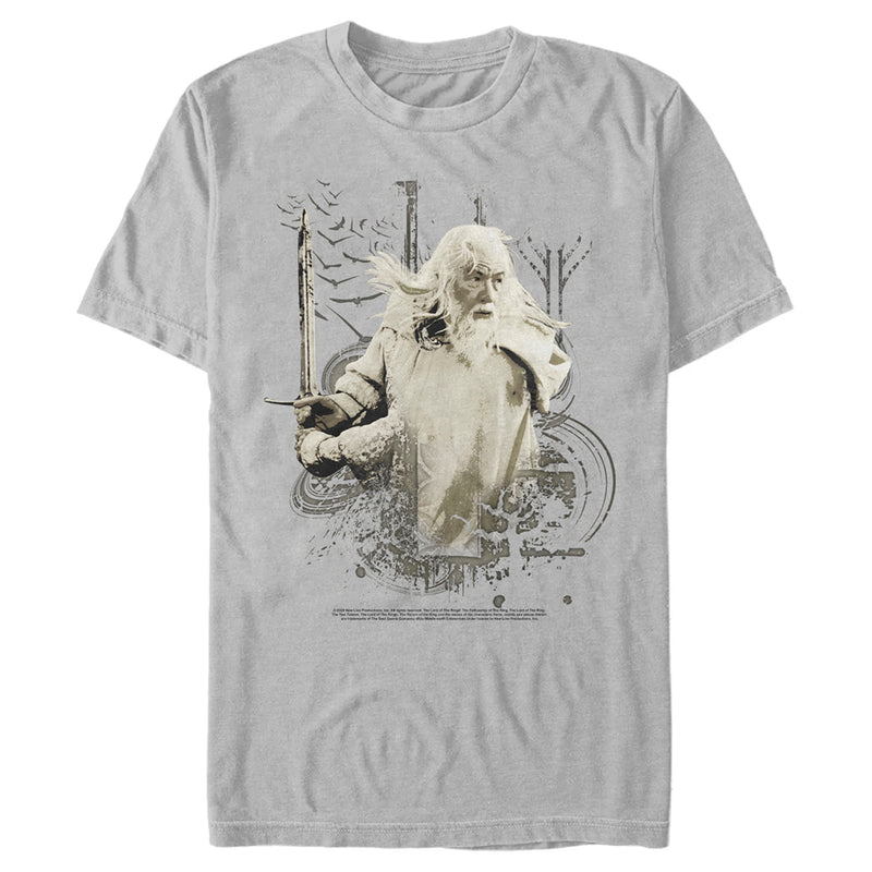 Men's The Lord of the Rings Fellowship of the Ring Gandalf Ready for Battle T-Shirt