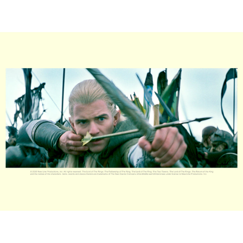 Men's The Lord of the Rings Fellowship of the Ring Legolas Bow and Arrow T-Shirt