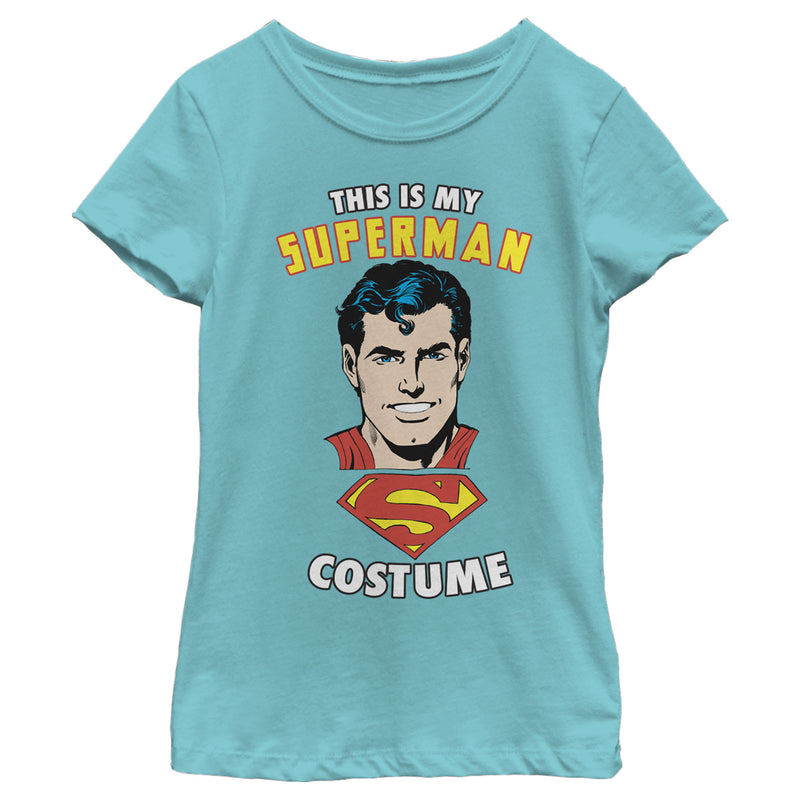Girl's Superman This is My Hero Costume T-Shirt